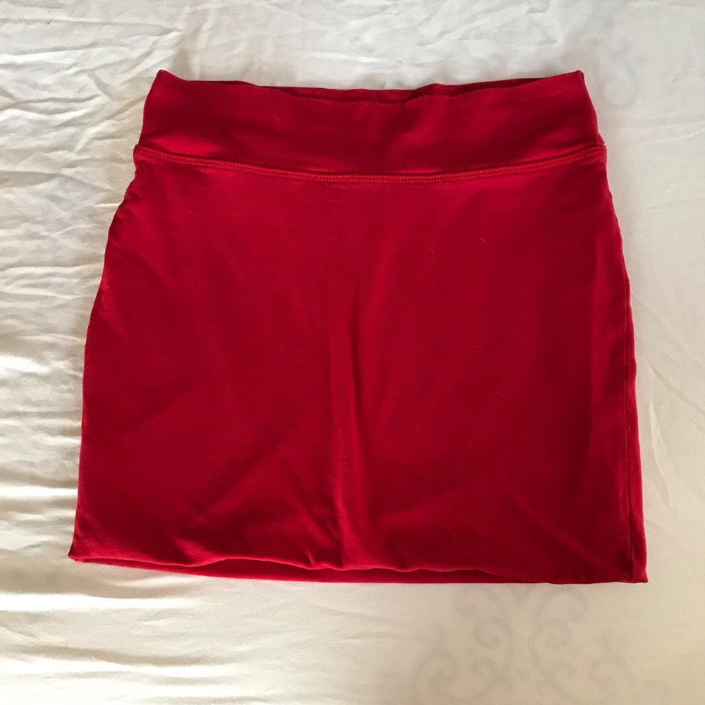 Red mini skirt size small